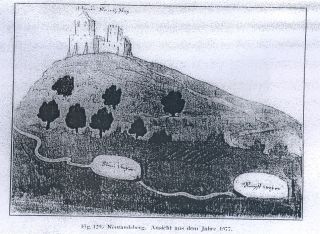 Ansicht der Burg aus dem Jahr 1577