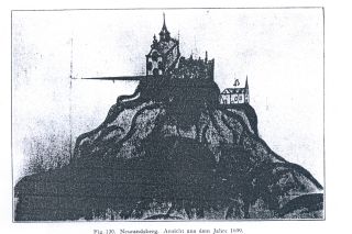 Ansicht der Burg aus dem Jahre 1699